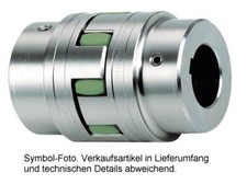 KTR Rotex 65 STAHL Kupplung komplett, Bohrung mit Nut w&auml;hlbar, 64 SH-D Zahnkranz