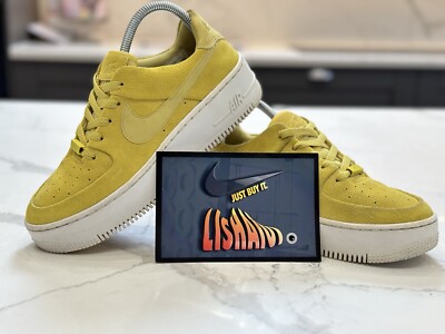 Nike Air Force AF1 Sage Low Celery White AR5339-300 Women's Size Yellow  UK