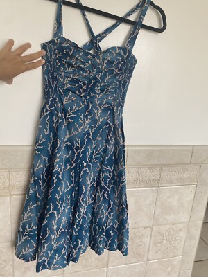 Womens Blue Coral Dress HD in Paris Size US 2 Great Condition Very Cute | eBay Womens Blue Coral Dress HD in Paris Size US 2 Great Condition Very Cute | eBay