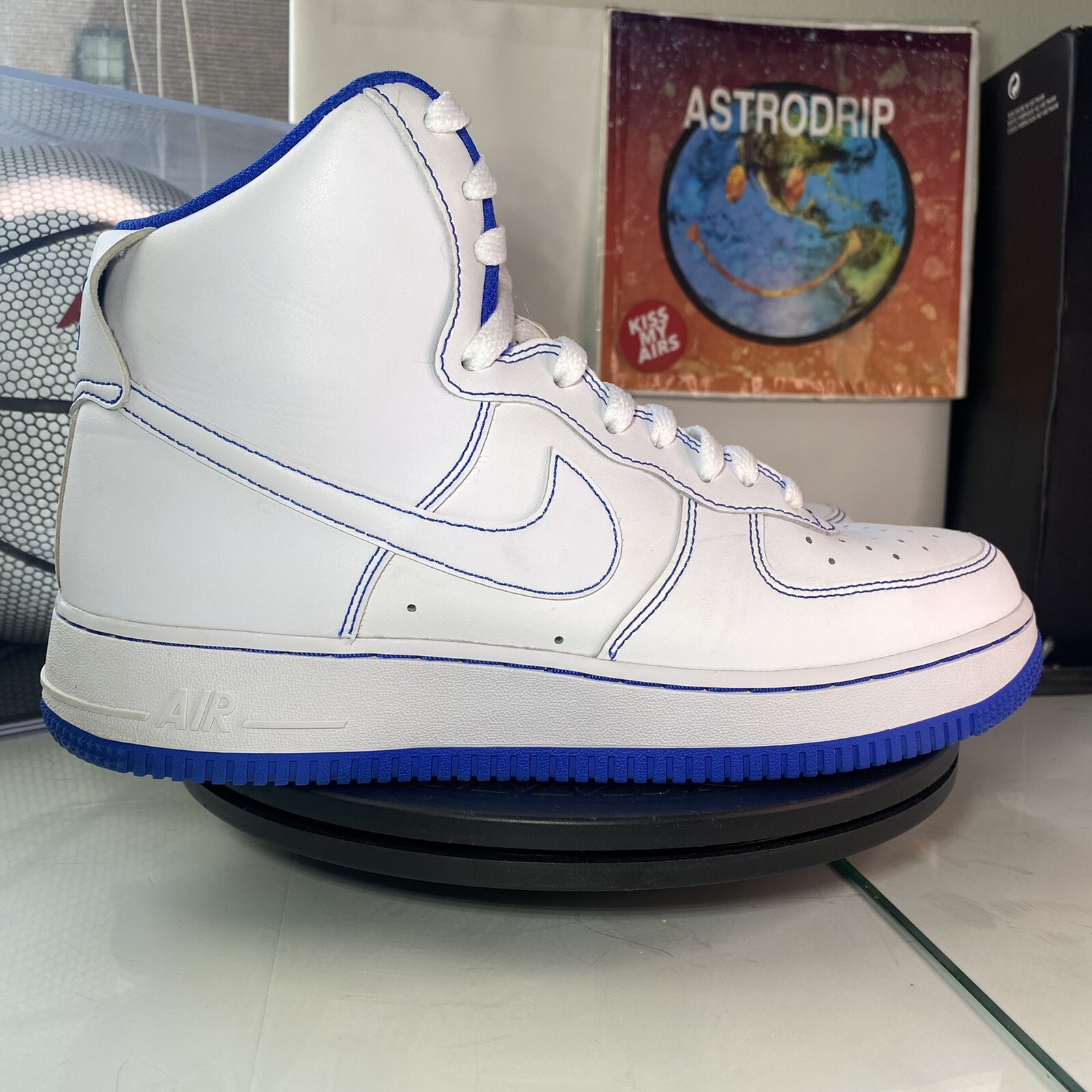 Size 8.5 - Nike Air Force 1 High Royal Blue for sale online | eBay