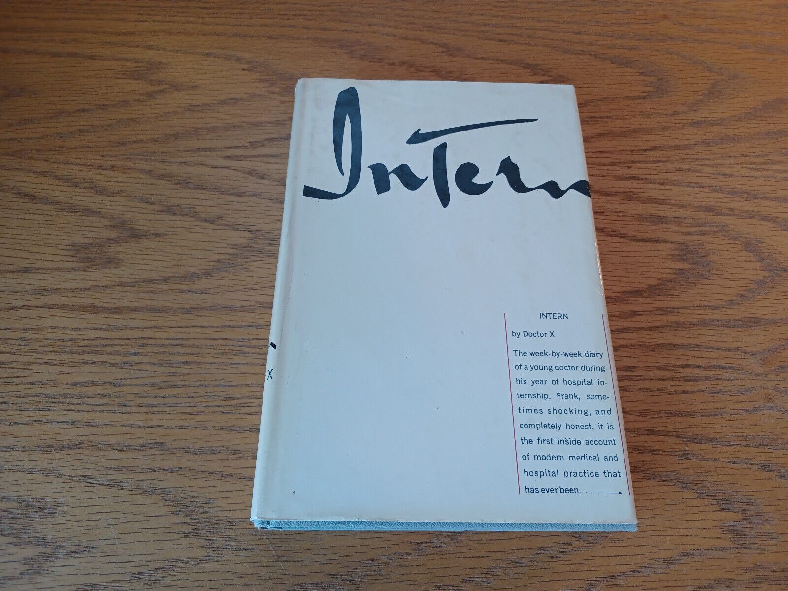 FILA Intern Doctor X 1965 Hardcover Dust Jacket Book Club Edition Harper & Row