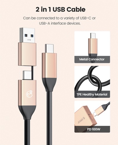 ORICO M.2 NVME SSD Gehäuse 40 Gbps PCIe3.0x4 USB C Adapter für Thunderbolt 3/4 - Bild 49 von 69