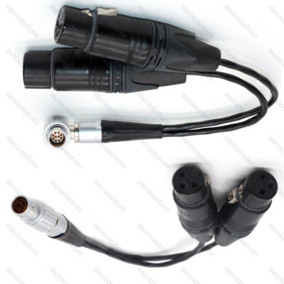 Atomos Shogun Monitor Recorder 1B 10pin to 2*3Pin XLR Breakout Audio Input Cable