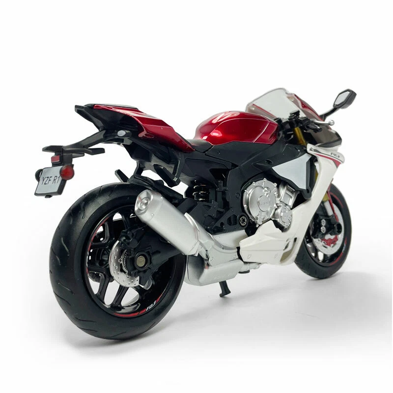 Modelo de motocicleta Yamaha YZF-R1 escala 1:12 diecast niños juguetes para niños regalos rojo Foto 4 de 4