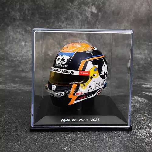 1:5th Scale Helmet 2023 AlphaTauri Nyck de Vries Replica - Picture 4 of 6