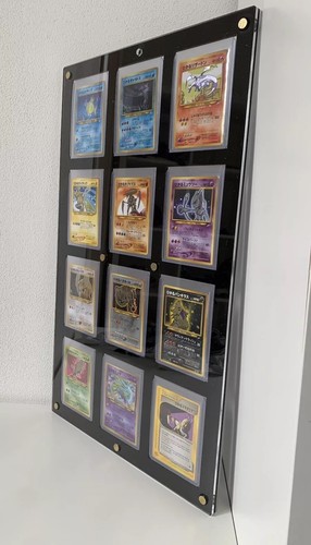Pokemon Teca Quadro Frame Display Cards In Plexiglass Per Carte Raw In TOPLOADER - Imagen 4 de 6