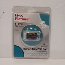 Lexar 512MB Platinum Memory Stick PRO Duo Brand New