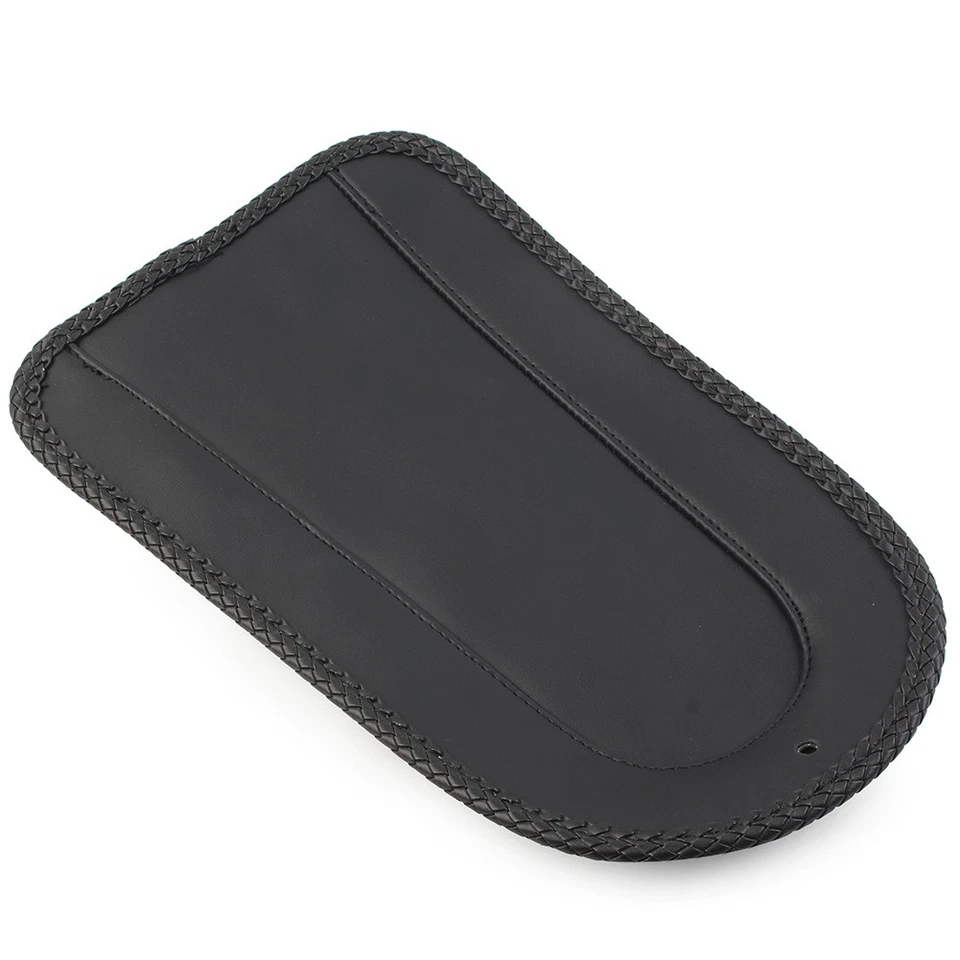 Guardabarros trasero de cuero PU negro para motocicleta asiento individual para Honda VTX1800R VTX1300S Foto 3 de 4