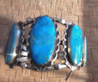 Magnificent Navajo domed turquoise sterling silver Darryl D Begay bracelet — photo 4