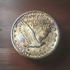 1923  Standing Liberty Quarter **Nice Toning**(Semi Key)