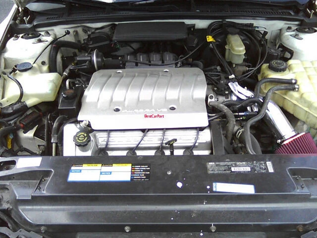 BCP RW ROJO 1996-1999 Buick Lesabre 3,8 L V6 Ram corta admisión de aire + filtro Foto 2 de 4