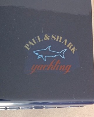 Metall Koffer / Paul & Shark Yachting /  1990er Jahren Große 40x28x10 cm Vintage