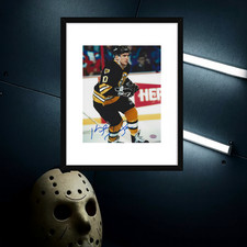 Ken Hodge Jr. Boston Bruins Autographed 8x10 Photo With COA W/Frame