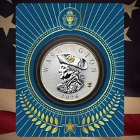 2026 GEORGE WASHINGTON CERTI-LOCK GOLD GILD 1 oz .999 Fine Silver Coin Commander