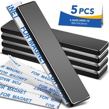 Neodymium Magnets, 5 Pack Black Super Strong Magnets Bar, Waterproof Heavy Du...