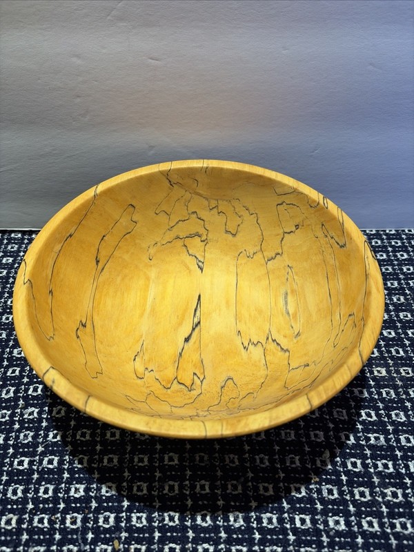 Handcrafted Drift Wood Bowl- Signed From Indianola,IA- 8 .5 Inch By 4 Deep-Rare