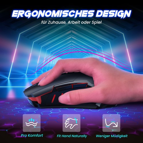 PC400 Wireless Gaming with 8000 DPI, 2.4G & Bluetooth Dual Mode Connection - ... - Picture 5 of 8