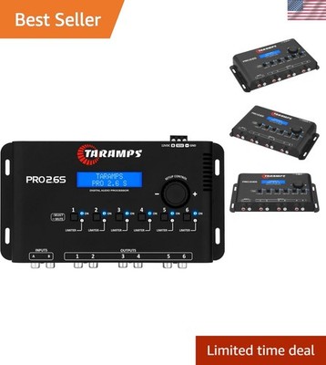 Pro 2.6S Digital Signal Processor Equalizer 3-band Graphic Equalization 6 Cha...