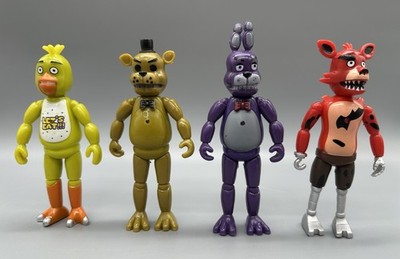 Set Of 4 Five Nights At Freddy s FNAF Light Up Action Figures 2/4 Working