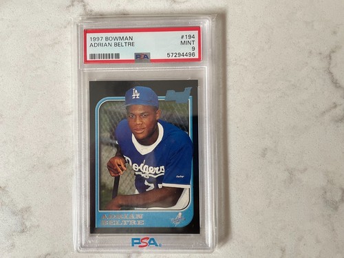 1997 Bowman #194 Adrian Beltre PSA 9 Mint Rookie Card RC HALL OF FAME Dodgers