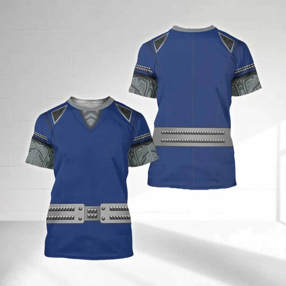 Zombies Alien Uniform Costume 3D T-Shirt