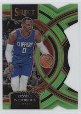 2023 Select Premier Level Neon Green Prizm Die-Cut 60/75 Russell Westbrook 13bp