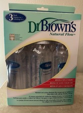 Dr. Brown s Standard Baby Bottle Set Clear 3-Pack 8oz 240ml Natural Flow Bottles