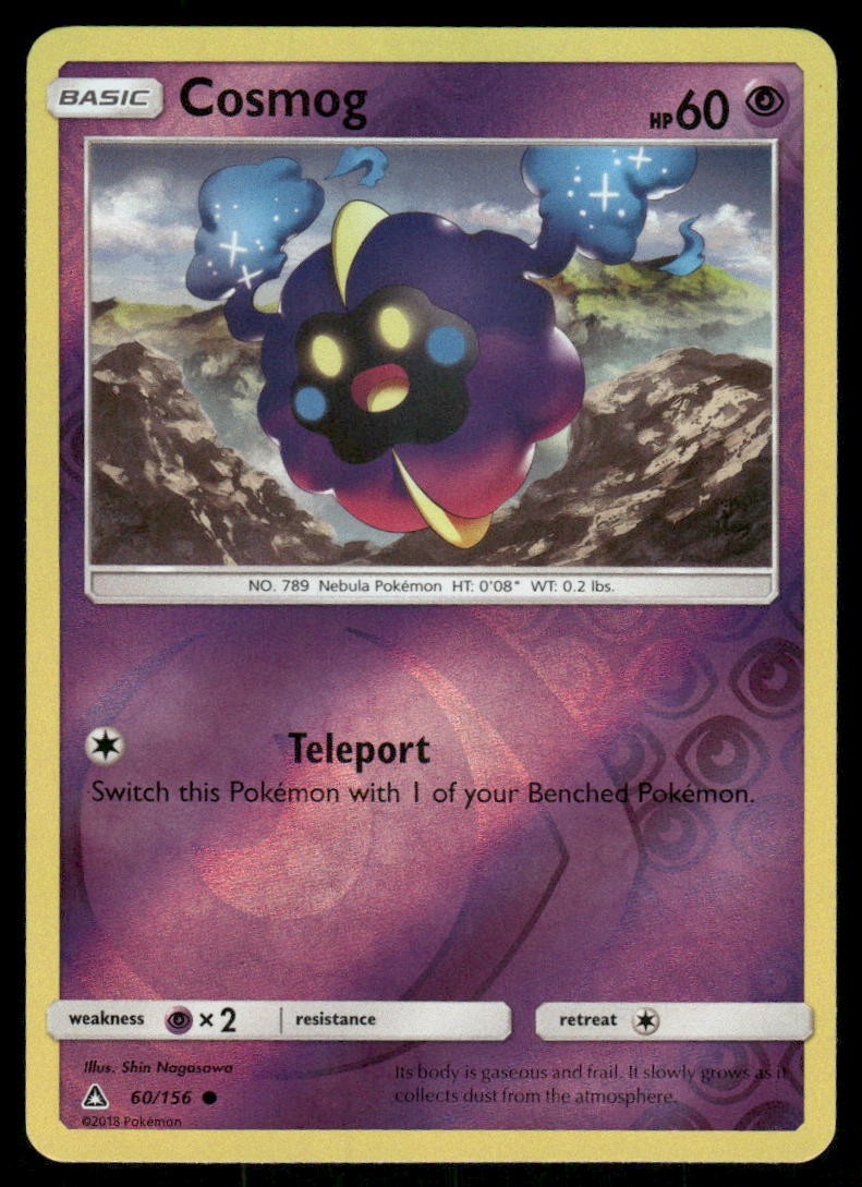 Cosmog 60/156 Common Ultra Prism Pokemon Reverse Holo Near Mint
