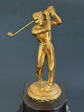 trophée vintage 1946 art déco longue distance athlétisme bois métal prix