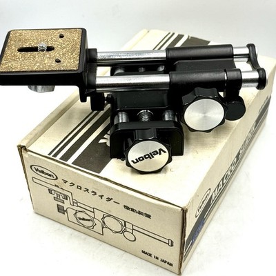 VELBON MACRO SLIDER TRIPOD HEAD RAIL FOR CAMERA MACRO PHOTOGRAPHY NIB