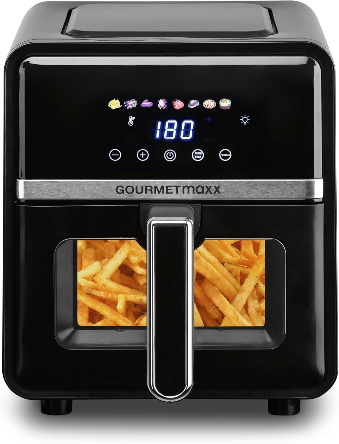 Heißluftfritteuse 5L Airfryer Heißluft Fritteuse Schwarz Digital GOURMETMAXX - Bild 3