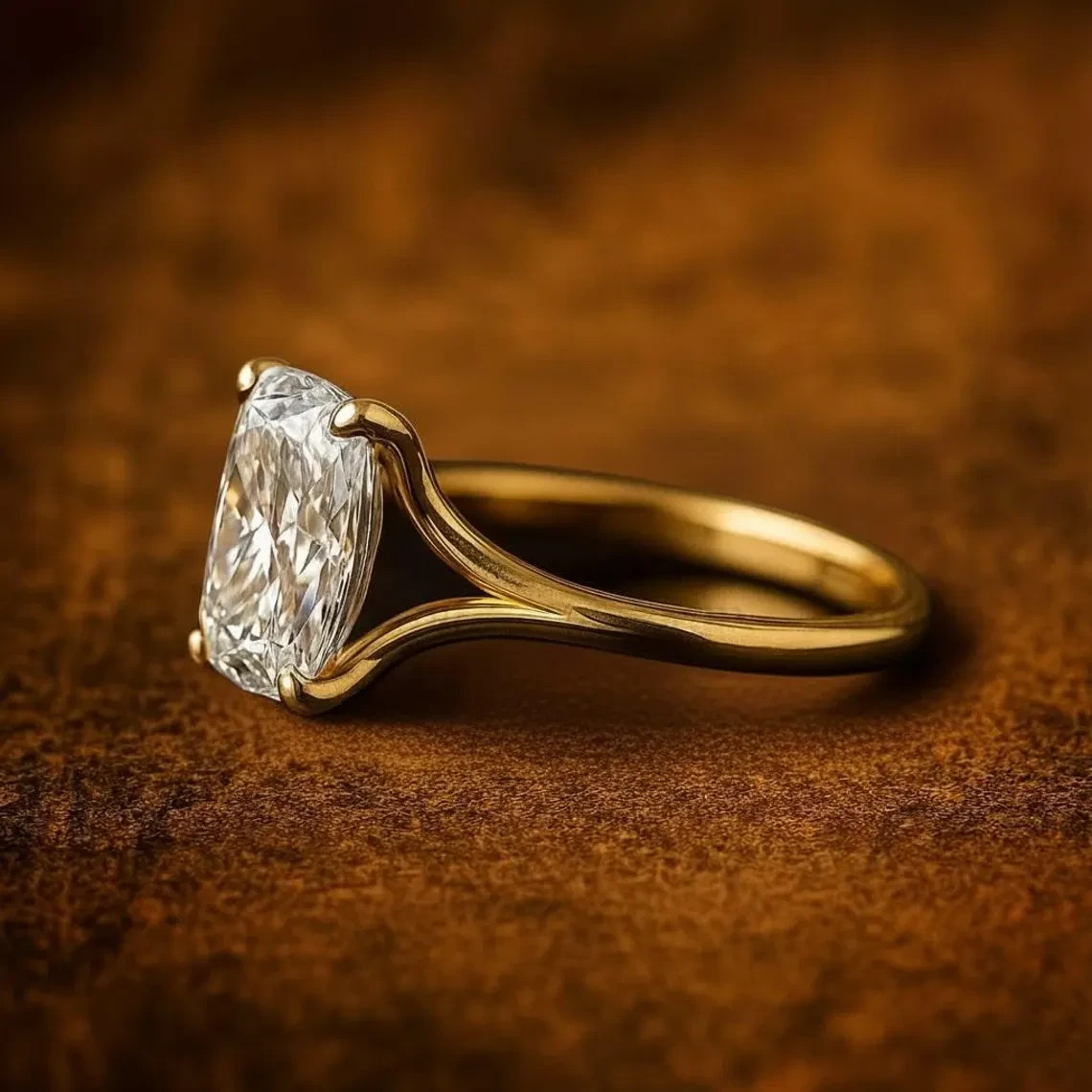 Custom Order! 3.00Ct Elongated Cushion Cut Lab Grown Diamond Ring 14k White Gold