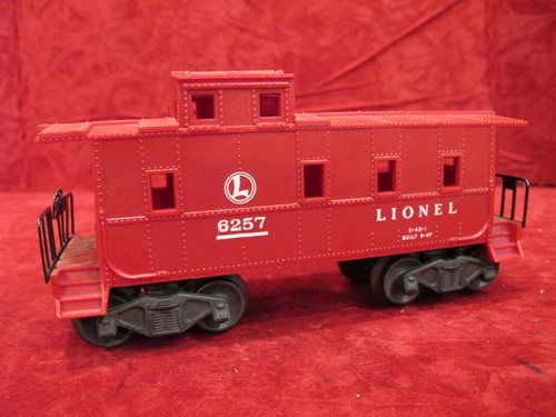 LIONEL O-27 Gauge Caboose #6257~ bar end trucks #4 - Picture 11 of 12