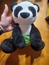 Melissa  Doug Panda Bear with Green Diaper 9" Stuffed Animal Plush
