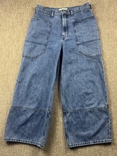 Everlane Womens 28 The Way High Gardener Cropped Jean Organic Cotton Med Wash