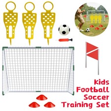 Soccer Set Football Goal Post Cones Practice Mannequins Ball Pump Sport Game
