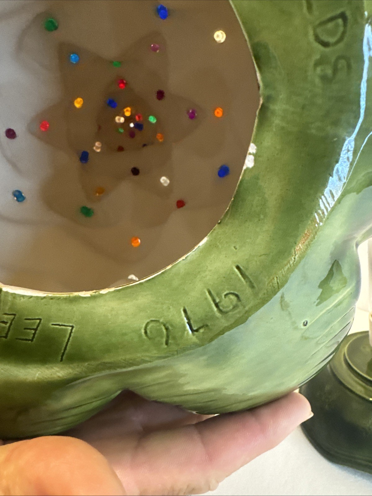 1976 Byron molds christmas tree lighted With Music 17”