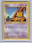 Pokemon Card - Abra Base Set (Shadowless) 43/102 Common 1st Edition LP