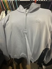Alo quarter zip light blue