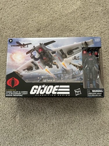 HASBRO GI-JOE CLASSIFIED COBRA PILOT & COBRA CLAW #152 COVERT LIGHT AIR WEAPON