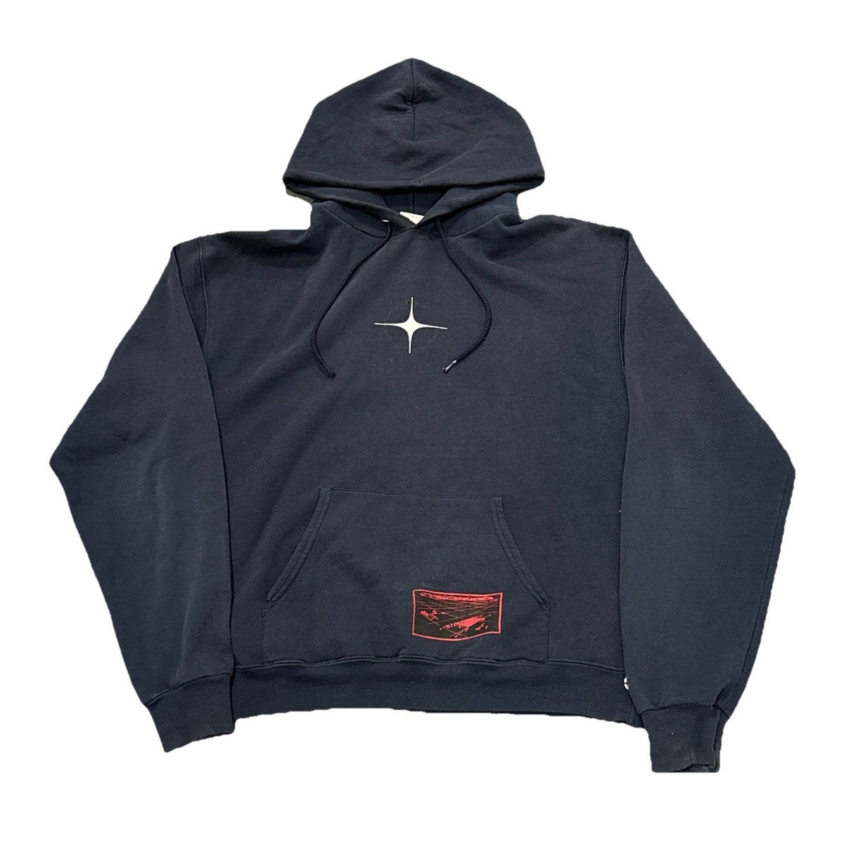RL Grime Nova Sus Boy Skeleton Navy Hoodie Men's Medium Lil Peep