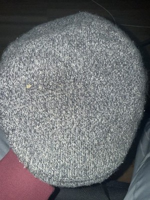 Framar S.r.l. Pure Wool Lined Gray Men's Flat Cap Solid Casual Winter Fall