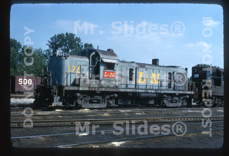 Original Slide L&N  Louisville & Nashville ALCO RS3 126 Sharonville OH 1973