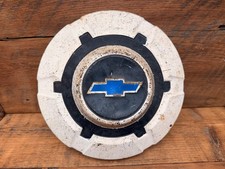 Vintage 1969-1972 Chevy C10 Truck 12 Ton Dog Dish Hubcap Center Cap Blue Bowtie Vintage 1969-1972 Chevy C10 Truck 12 Ton Dog Dish Hubcap Center Cap Blue Bowtie