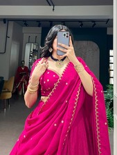 Lehenga Indian Bollywood Navratri Wear Heavy Wedding Party Designer Lengha Choli