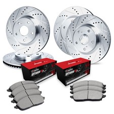 For Porsche 944 83-86 Drilled Slotted Front Rear Brake Kit W Optimum Pads