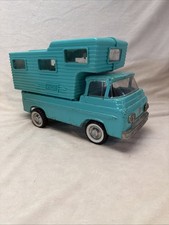 Vintage Nylint 1960s Pressed Steel, Ford Econoline Truck W/ Camper