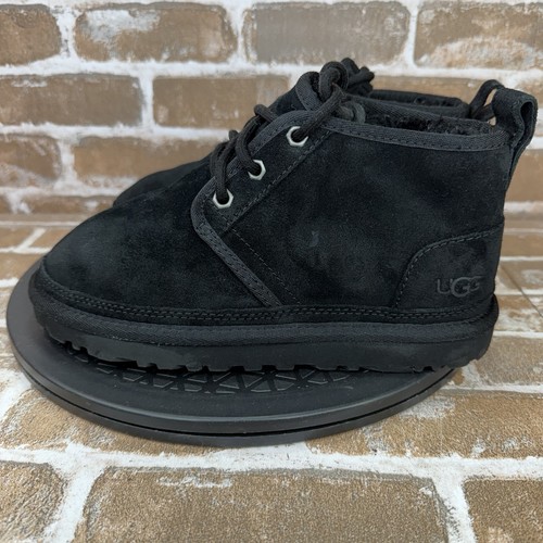 UGG Neumel Chukka Boots Black Suede Shoes 1094269 Women’s US Size 5 - Picture 6 of 10