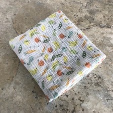 ADEN ANAIS ESSENTIALS 100 COTTON MUSLIN BABY SWADDLE BLANKET FRUIT PATTERN