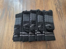 Bombas Socks New Crew Medium (Men's 6-9.5, Women's 7.5-11) 5 Pairs
